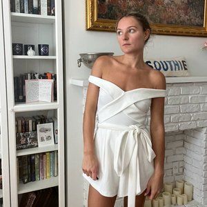 White HelloMolly Romper